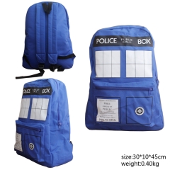 Doctor Who Anime Popular Style Blue Sudents Backpack