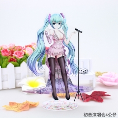 Hatsune Miku Cartoon Cute Figure Model Concert Anime Standing Plates Acrylic Figure Design 4