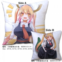 Kobayashi-san Chi no Maid Cute Japanese Style Comedy Two Sides Good Quality Comfortable Anime Pillow 45*45CM
