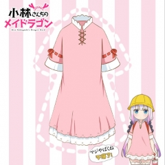Kobayashi-san Chi no Maid Cartoon Pink Skirt Cosplay Japanese Anime Costume