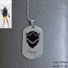 Overwatch Silver Genji Pendant Fashion Jewelry Wholesale Anime Necklace