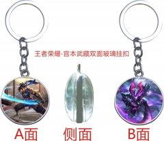 Popular King Of Glory Character Anime Glass Fancy Pendant