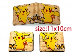 Pokemon Cosplay Pikachu PU Leather Purse Anime Wallet