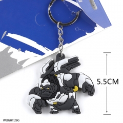 Overwatch Cosplay Game Soft Plastic Winston Pendant Anime Keychain