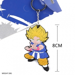 Dragon Ball Z Cosplay Soft Plastic Goku Pendant Anime Keychain