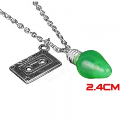 Stranger Things Movie Fashion Green Bulb Magnetic Tape Anime Alloy Necklace 30g
