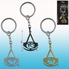 3 Colors Assassin's Creed Cosplay Pendant Anime Keychain