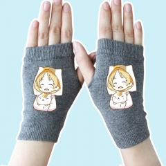 Natsume Yuujinchou Cute Gray Anime Knitted Gloves 14*8CM