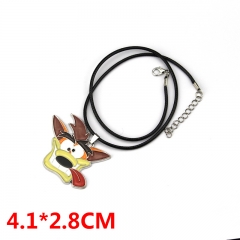 Crash Bandicoot Cartoon Pendant Cute Wholesale Anime Alloy Necklace