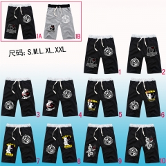 10 Style Dangan Ronpa Anime Cotton Short Pants