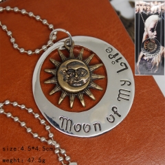 Game of Thrones Cosplay Face Pattern Pendant Anime Necklace