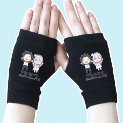 Re:Zero kara Hajimeru lsekai Seikatsu Emilia Black Anime Gloves 14*8CM