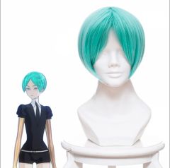 Land of the Lustrous Phosphophyllite Green Cosplay Short Hair Anime Wig