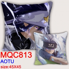 AOTU Soft Fashion Two Sides Print Square High Quality Beautiful Anime Pillow 45*45CM