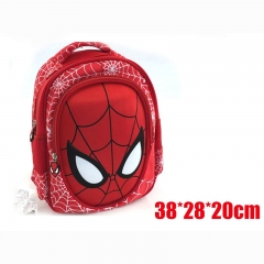Marvel Spider Man Movie Cartoon Bag Wholesale Red Anime Canvas Backpack For Children