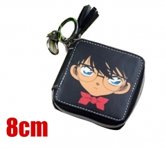 Detective Conan Cosplay Cartoon Coin Purse PU Leather Anime Wallet