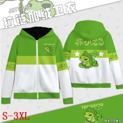 Travel Frog Game Cartoon Sweatshirts Wholesale Zipper Thick Black Anime Hoodie