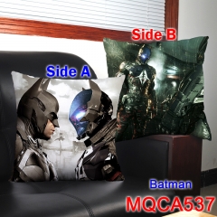 Batman Super Hero Movie Cosplay Two Sides Soft Anime Pillow 45*45CM