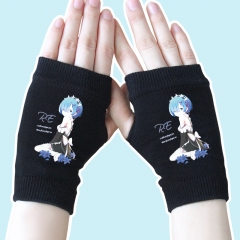 Re:Zero kara Hajimeru lsekai Seikatsu Rem Black Anime Gloves 14*8CM