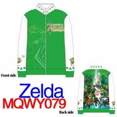 The Legend Of Zelda Cartoon Pattern Long Sleeves Anime Zipper Hoodie (M-XXXL)