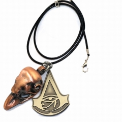 Assassin's Creed Cosplay Bronze Color Pendant Anime Necklace