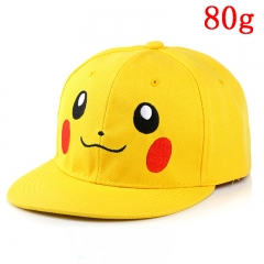 Pokemon Pikachu Kawaii Design Cartoon Yellow Hat Hip Hop Anime Baseball Cap