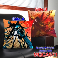 Black Rock Shooter Fancy Cartoon Comfortable Two Sides Anime Pillow 45*45CM