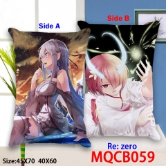 Re:Zero kara Hajimeru lsekai Seikatsu Cartoon Two Sides Comfortable Anime Pillow 40*60CM