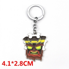 Crash Bandicoot Cartoon Pendant Keyring Wholesale Anime Alloy Keychains