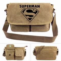 Marvel Justice League Superman Movie Crossbody Bags High Quality Anime Canvas Single-shoulder Bag