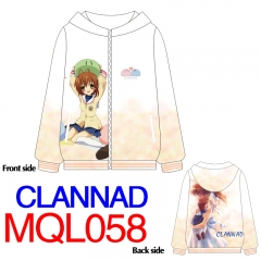 CLANNAD Japanese Adventure Game Warm Fashion Long Sleeve Anime Hoodie With Hat