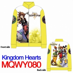 Kingdom Hearts Cartoon Pattern Long Sleeves Anime Zipper Hoodie (M-XXXL)
