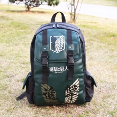 Attack on Titan For Student With Headphone Hole Anime Backpack Bag