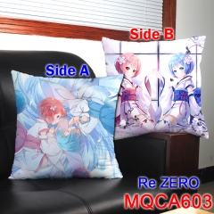 Re:Zero kara Hajimeru lsekai Seikatsu Cartoon Two Sides Anime Pillow 45*45CM