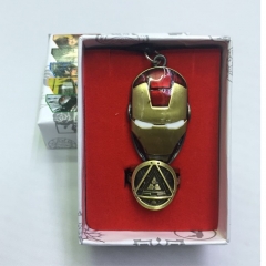 Iron Man Cosplay Movie Hollow Decoration Anime Necklace+Ring