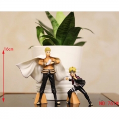 Naruto Cartoon Toys Uzumaki Naruto(16cm) and Uzumaki Boruto 2 Designs Anime Figure Set