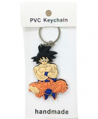 Dragon Ball Z Anime Cartoon Cute Plastic Soft Two Side Print Keychain 30g