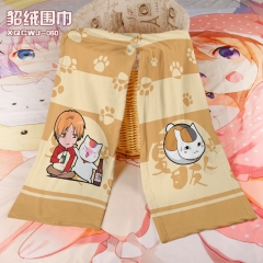 Natsume Yuujinchou Cosplay Colorful Mink Velvet Material Anime Scarf