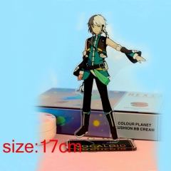 Vocaloid Yuezheng Longya Cartoon Acrylic Model Figure Double Side Printed Anime Standing Plates 17cm