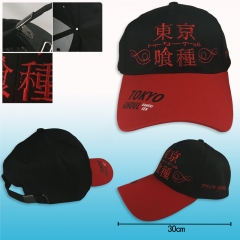 Tokyo Ghoul Black and Red Cartoon Baseball Hat Fashion Anime Cap