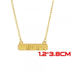 Riverdale Movie WEIRDO Jewelry Gold Anime Alloy Necklace 30g