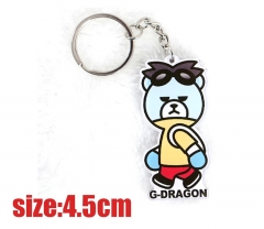 Korean Group Bigbang Star Cartoon GD Pendant Acrylic Anime Keychain