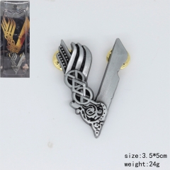 Vikings Marks Cosplay Action Movie Decoration Pin Anime Brooch