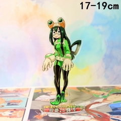 My Hero Academia Asui Tsuyu Cartoon Toys Double Side Printed Anime Standing Plates Acrylic Figure