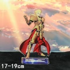 Fate Stay Night Gilgamesh Cartoon Toys Double Side Printed Anime Standing Plates Acrylic Figure