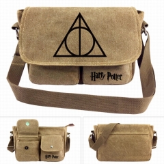 Harry Potter Movie Crossbody Bags High Quality Anime Canvas Single-shoulder Bag Design B
