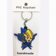 Overwatch Pharah Model Figure Pendant Keyring Handmade Anime PVC Keychain
