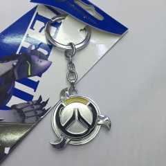 Overwatch Cartoon Chain Accessories Wholesale Silver Pendant Anime Keychain