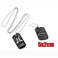 Tomb Raider Game Wholesale Fashion Jewelry Anime Alloy Necklace