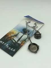 Playerunknown's Battlegrounds Cosplay Pendant Anime Keychain+Necklace